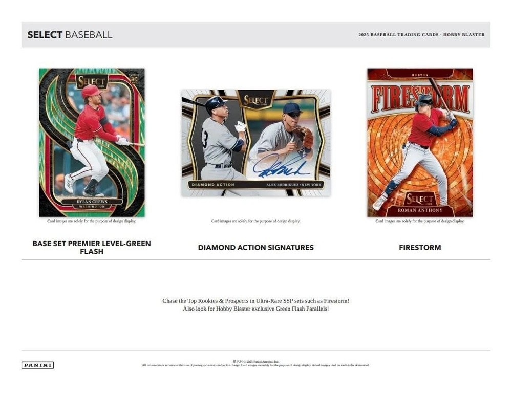 2025 Panini Select Baseball Hobby Blaster Box