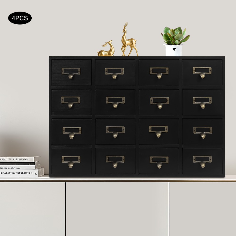 Storage Cabinet, 64-Drawer Storage Box, 4 PCS Drawer Cabinets