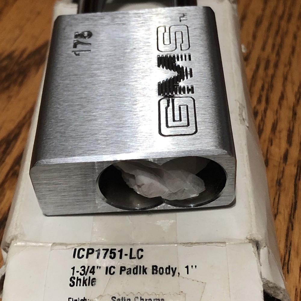 GMS ICP1751-LC SMALL FORMAT IC CORE STEEL PADLOCK