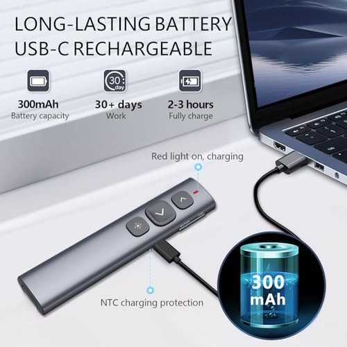 Norwii N95 Clicker for PowerPoint Presentation Remote Wireless Laser Pointer