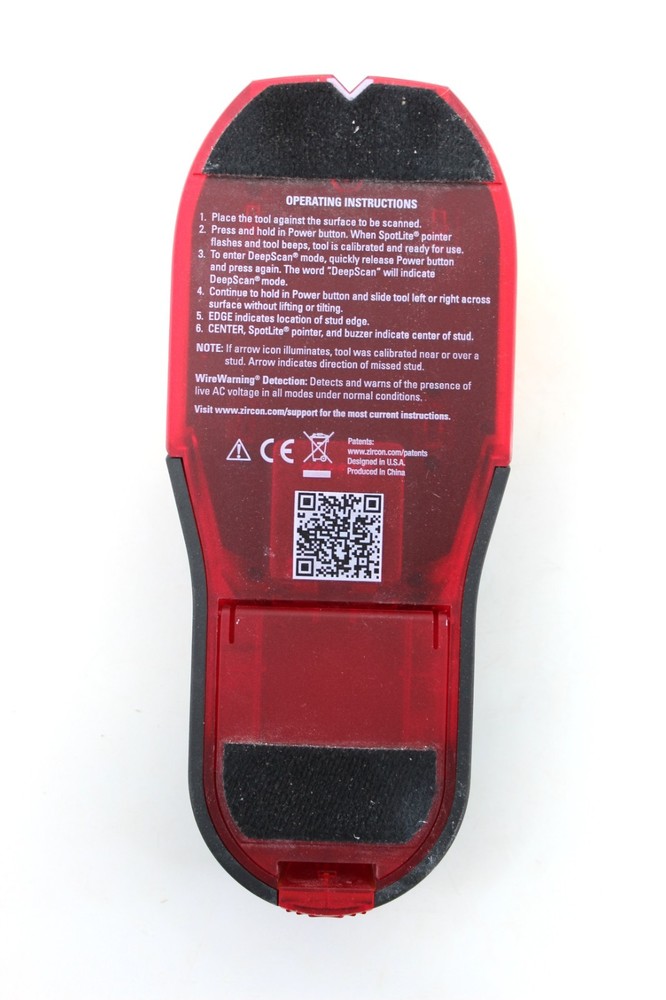 Zircon StudSensor HD70 Stud Finder Center Finding Wire Warning Detector Tool