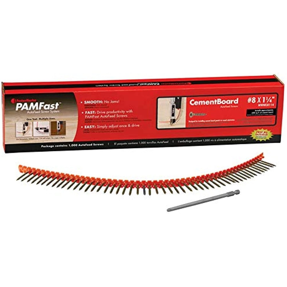 CMNT BRD SCRW #8 1-1/4"