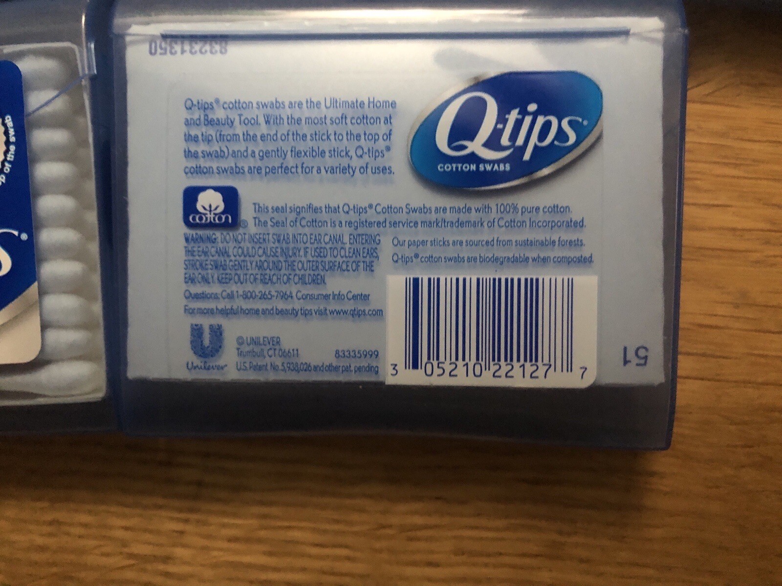 Pack of 5 Q-tips Cotton Swabs On The Go with Travel Case 30 Ct Each 150 Ct Total