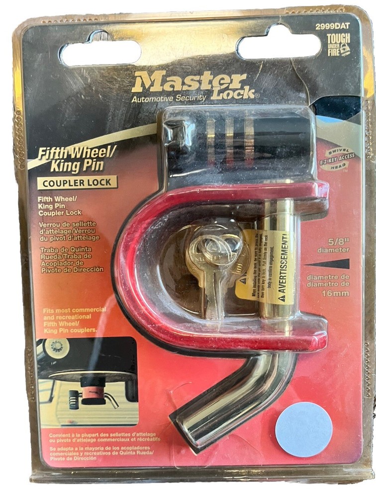 Master Lock Fifth Wheel/King Pin Coupler Lock 2999DAT