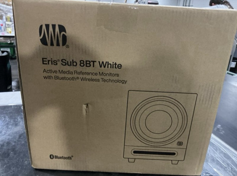 PreSonus Eris Sub 8BT Compact 8" Powered Studio Subwoofer Active Sub w/Bluetooth