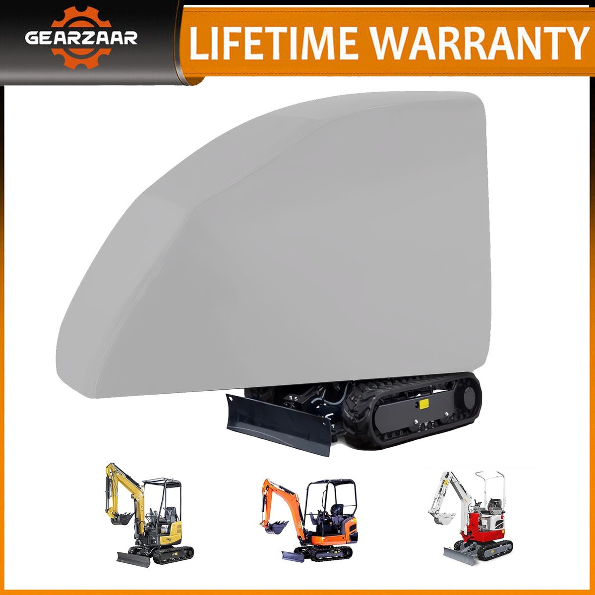 Full Cover For Mini Excavators Outdoor Waterproof UV Snow Mini Excavator Cover