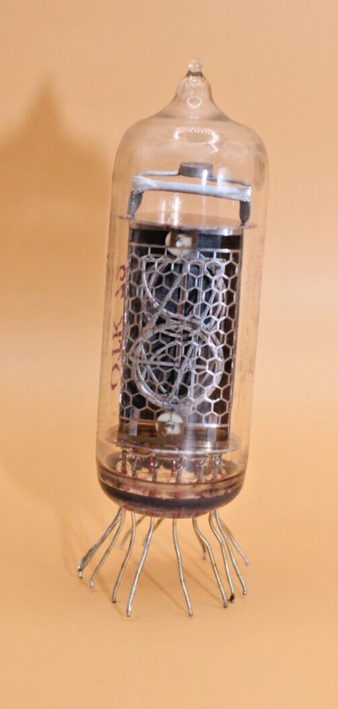 1x IN-14 ИН-14 Soviet Nixie Tubes for Clock / USED / Tested / 100% working / 1pc