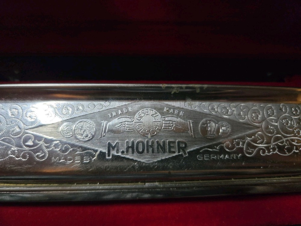 M. Horner Super Chromonica Harmonica With case _ VINTAGE