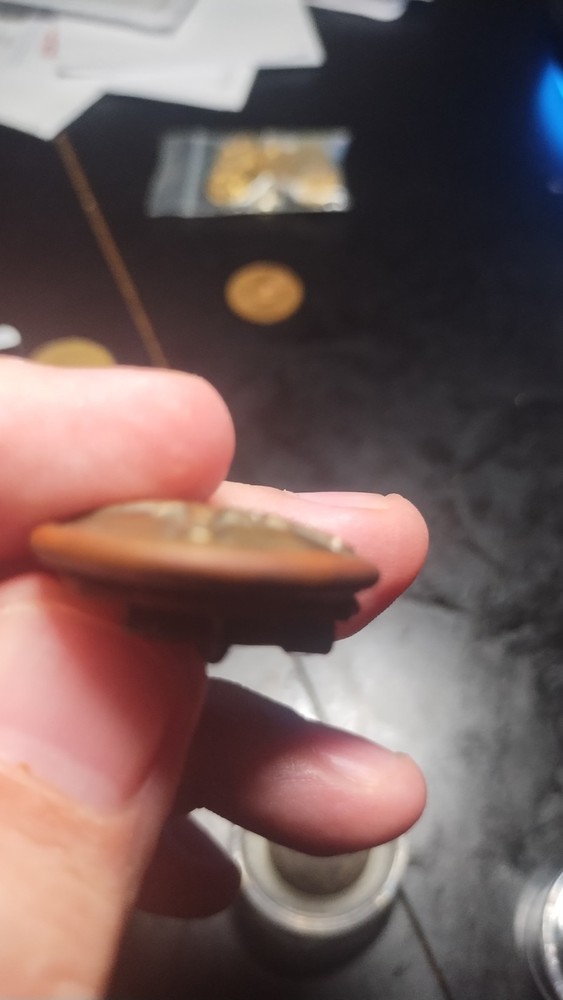 Czechoslovakia Military Button For Helmet - Pre Ww2