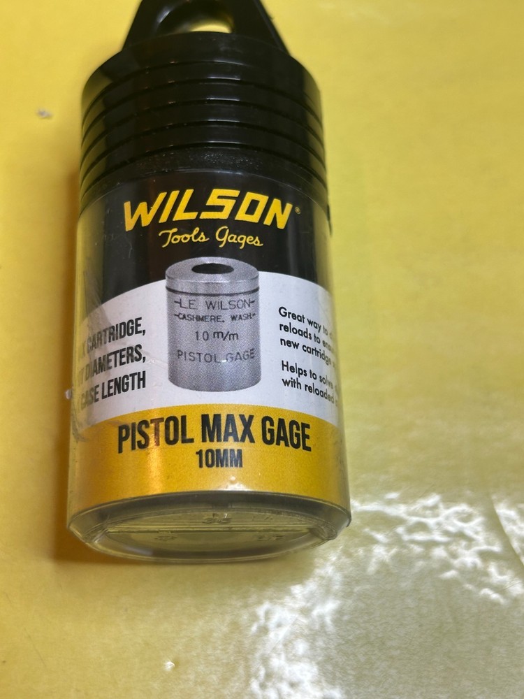L.E. Wilson 10 MM Pistol Max Gage