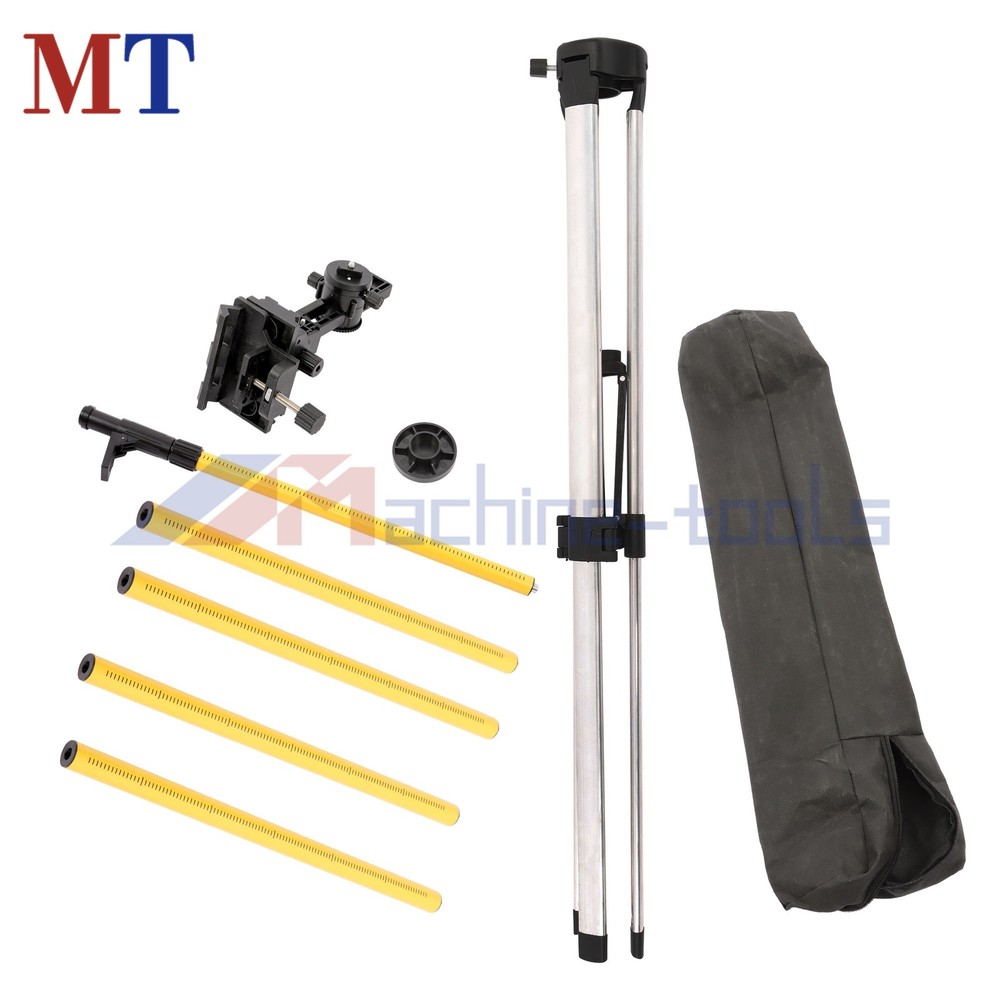 Laser Level Pole With Tripod 3.7M Laser Pole 12 Ft Adjustable Telescoping