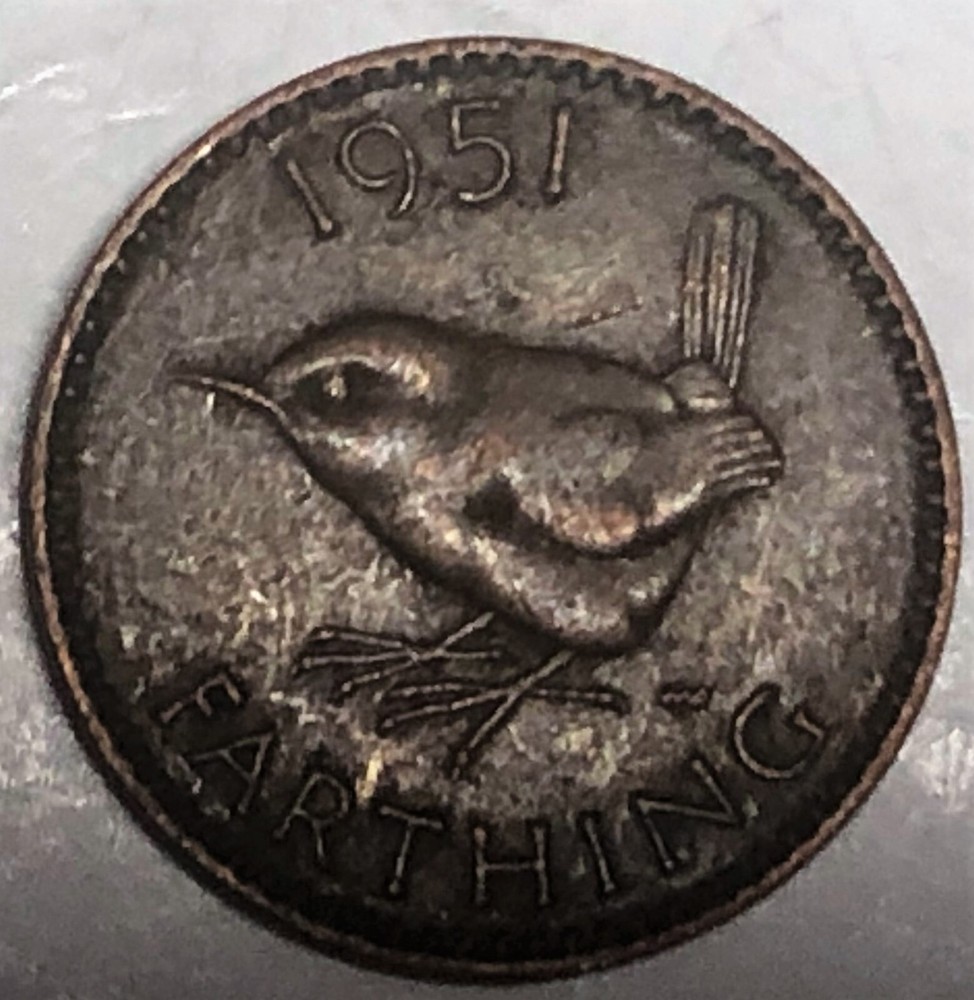 # C9574    GREAT BRITAIN     COIN,    FARTHING  1951