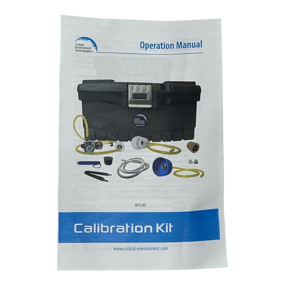 Critical Environment Technologies Gas Detection Calibration & Bump Testing Kit