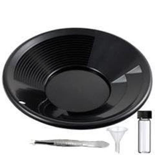 Sluice Monkey 10" PANNING Gold PAN - Black