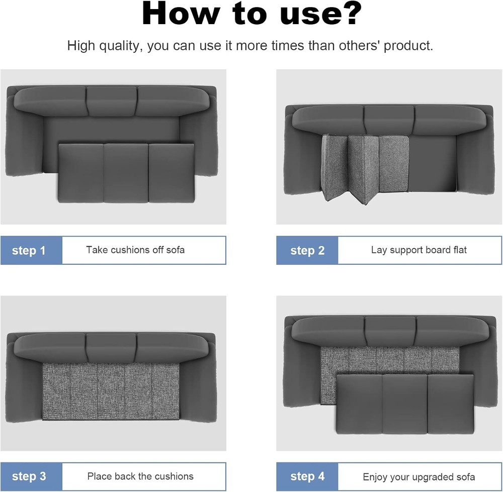 Couch Cushion Support for Sagging Seat - Sofa Saver Protector Insert Board for S