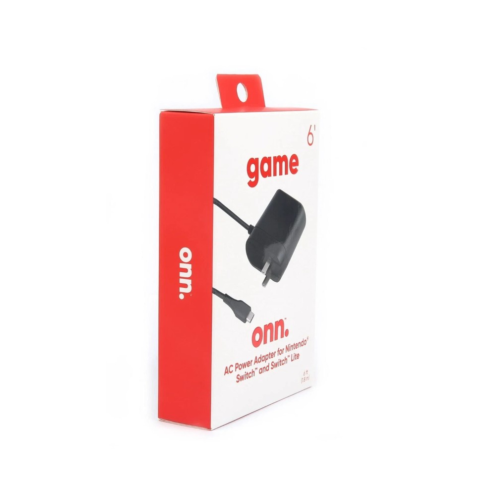Onn AC Power Adapter for Nintendo Switch & Switch Lite 6ft Cable – New Open Box