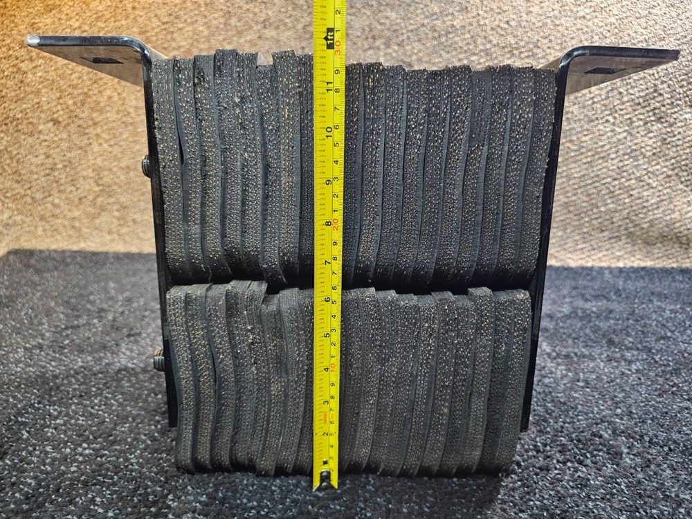 Extra-Thick Laminated Loading Dock Bumper 12" x 10" Recycled Rubber