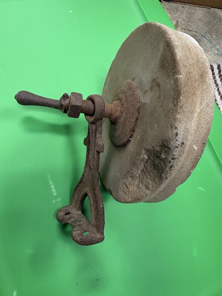 Antique Bench Mount Hand Grinding Wheel