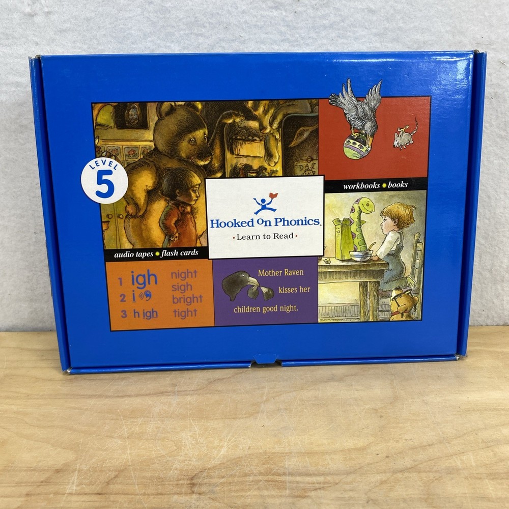 Hooked On Phonics Learn To Read Level 5 Audio Tapes Flash Cards Orange Workbook