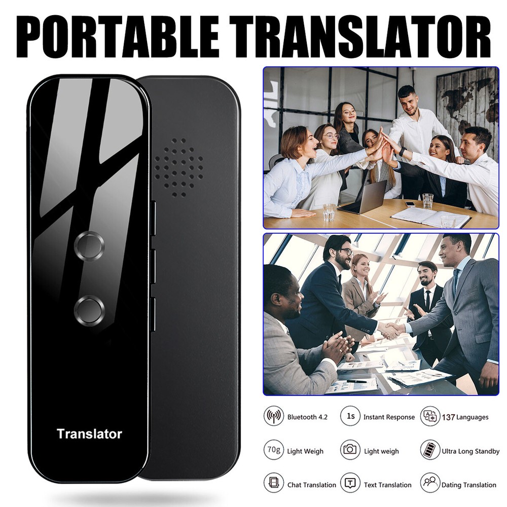 Language Translator Device Real-time Smart Instant Voice 137+ Languages IOS /US