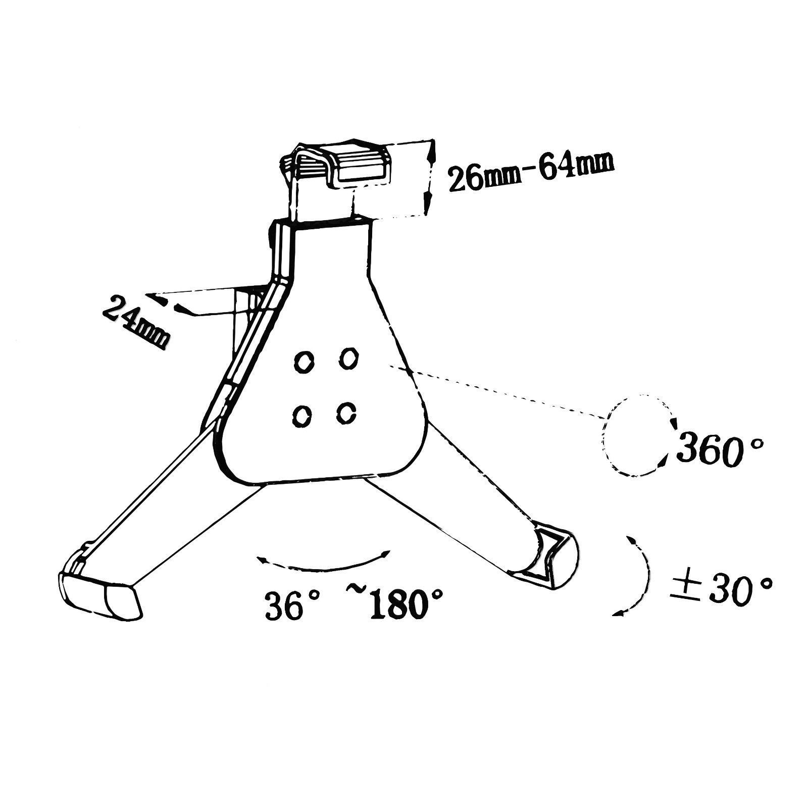 Tablet Wall Mount Holder Bracket Dock Base for Galaxy Tab iPad 2/3/4/Air/Pro