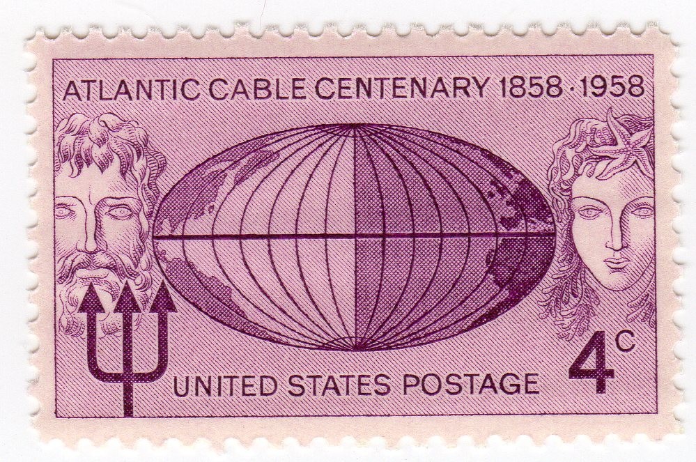 Scott #1112 TransAtlantic Cable Single Stamp - MNH