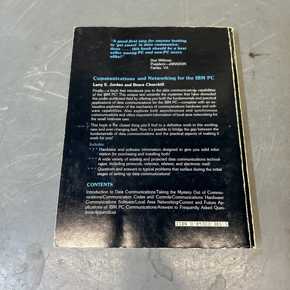 Communications & Networking For The IBM PC 1983