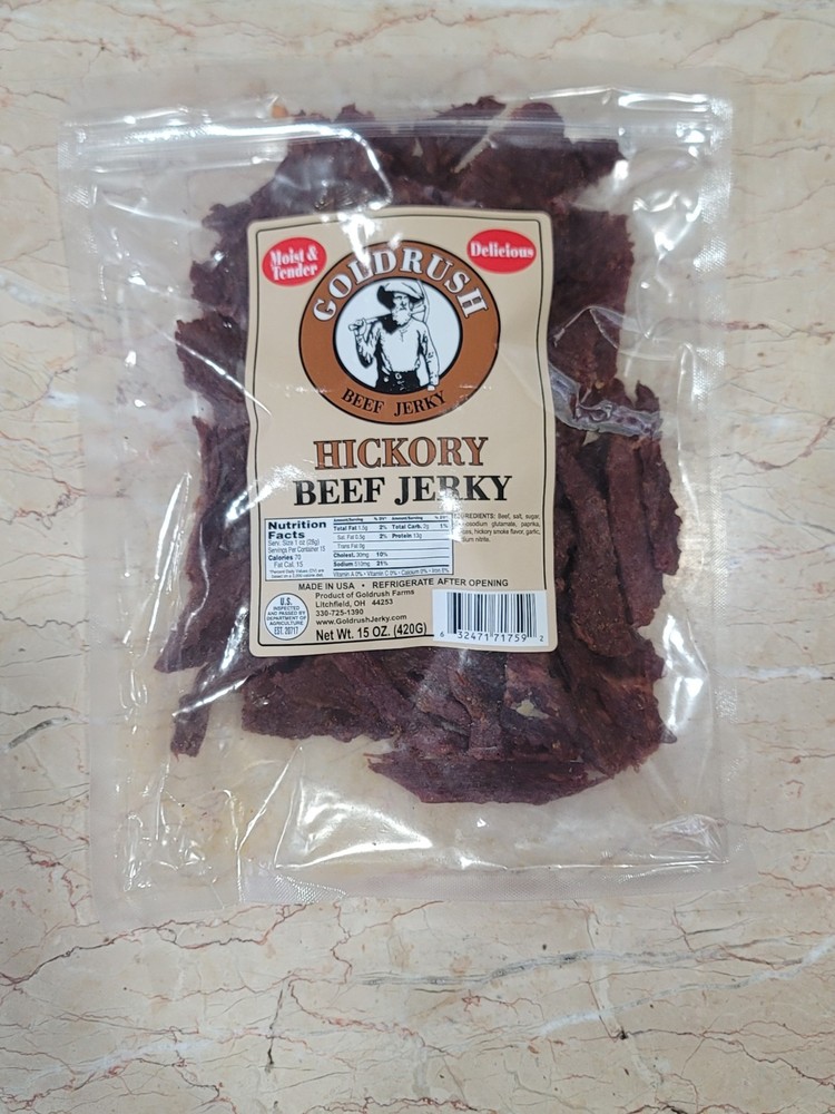 Gold Rush Hickory Flavor Beef Jerky 15 oz.