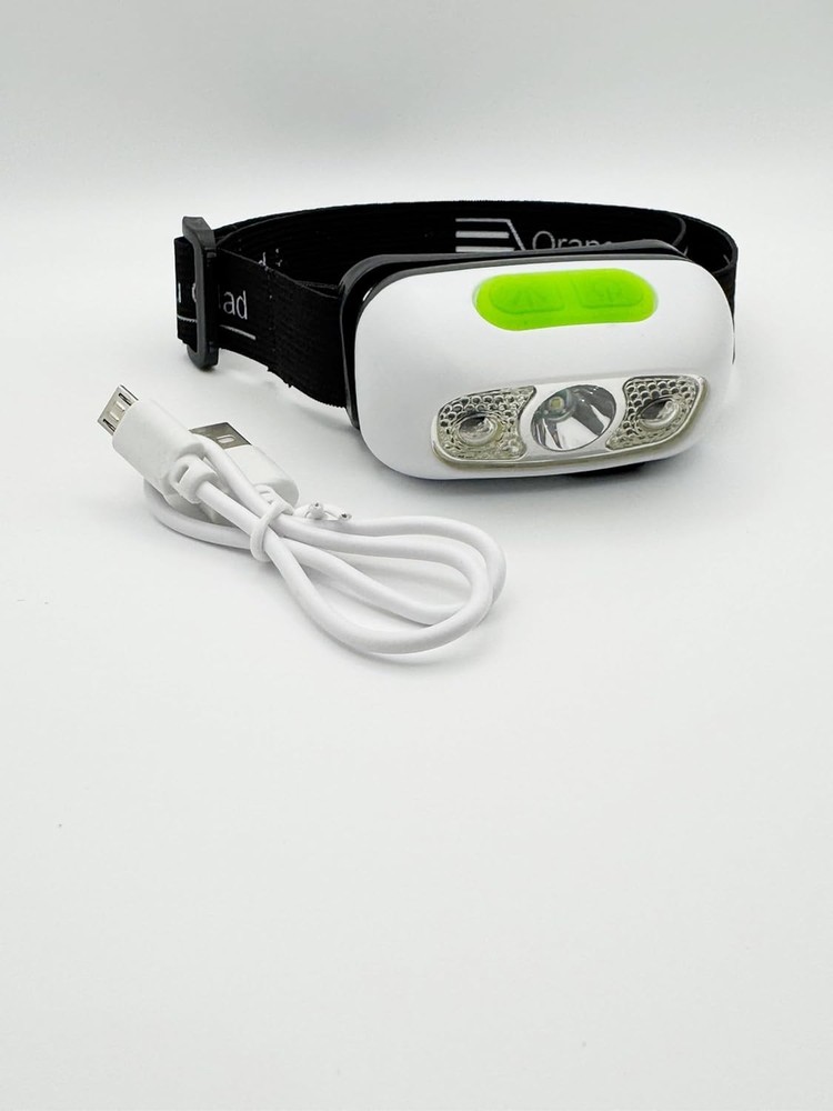 Ultra-Bright Rechargeable Headlamp with Adjustable Strap - For Running & Camping