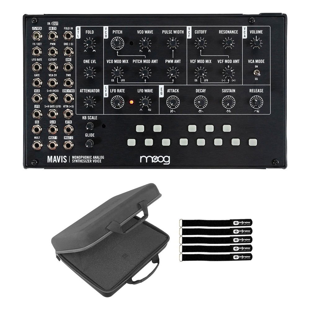 Moog Mavis Analog Synthesizer Kit with Case Package