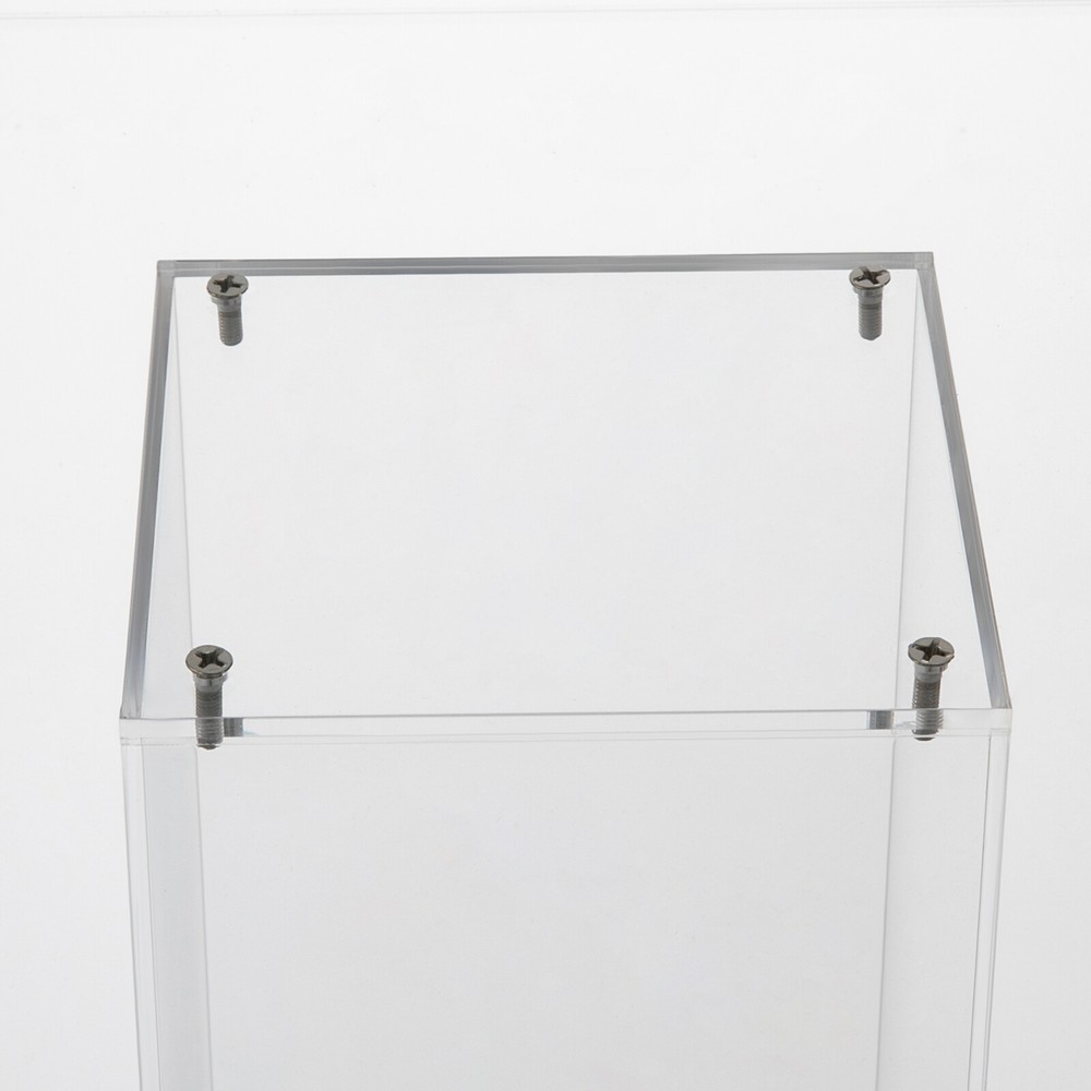 Clear Acrylic Ballot Box Practical Voting Box Lockable Ballot Box With 2 Keys