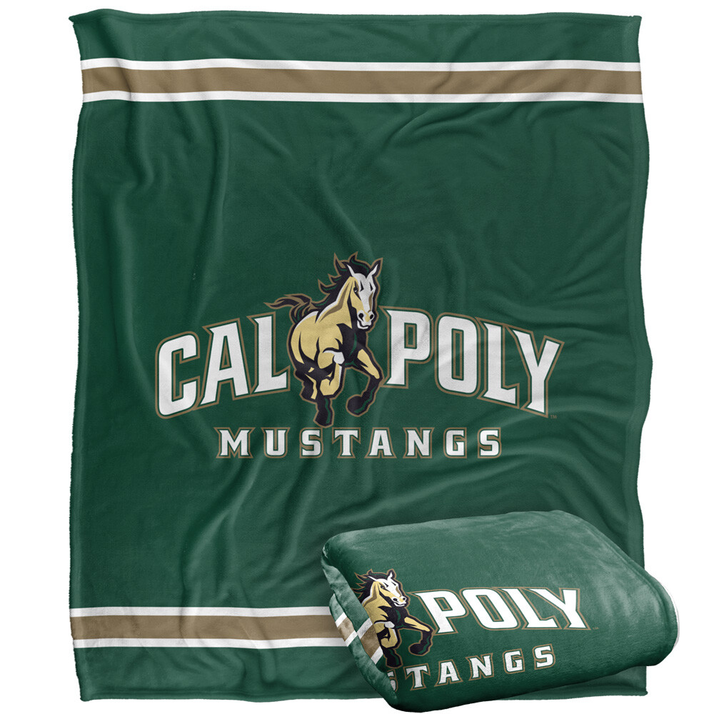 California Polytechnic State University Primary Logo Silky Touch Throw Blanket