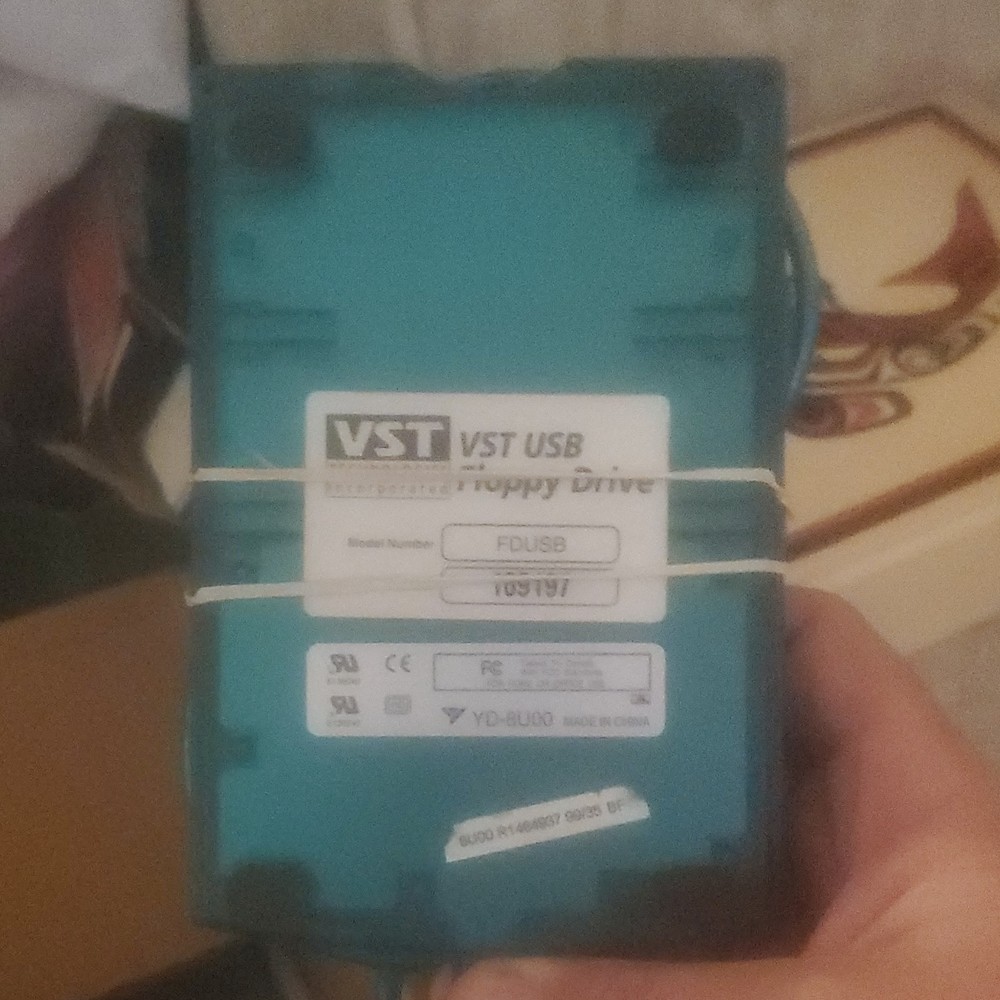 VST USB External Floppy Drive FDUSB YD-8U80 Blue External Drive