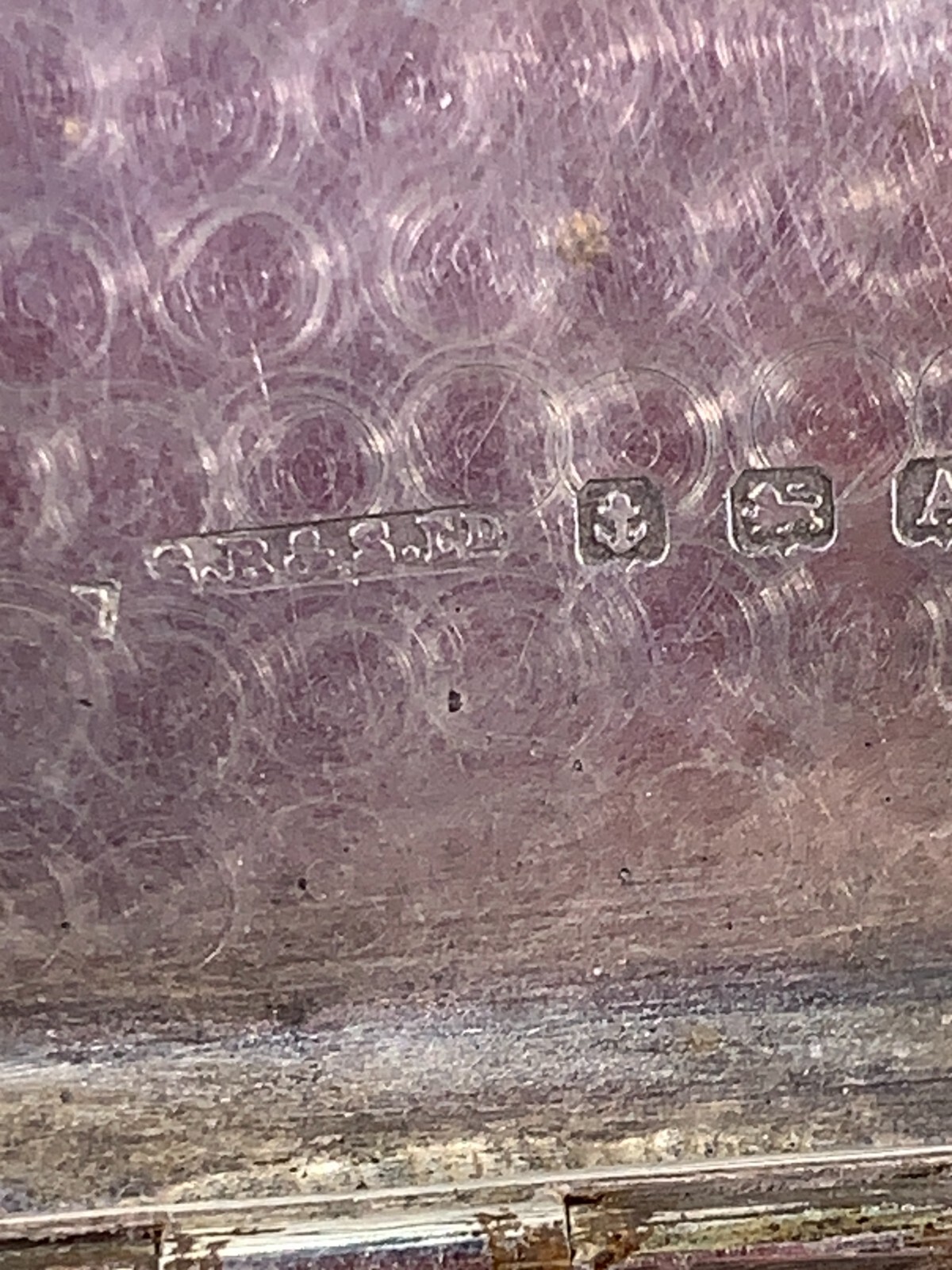 silver engine turned rectangular note/cigarette case, Birmingham 1925