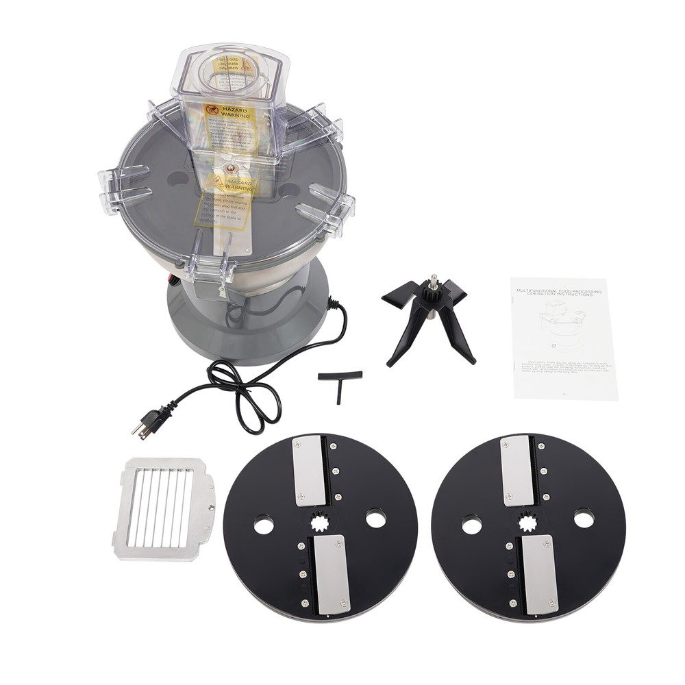 4-In-1 Fruit Slice Processor Electric Multifunctional Vegetable Dice Chopper