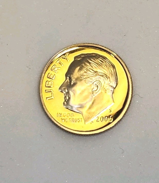 2006 S Roosevelt *CLAD PROOF* Dime