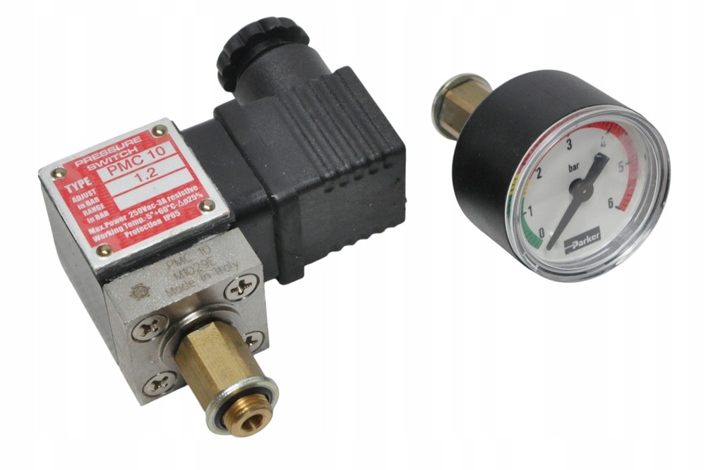 Pressure switch PMC10, pressure gauge