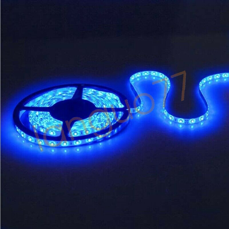 Blue Neon Glow EL Wire String Strip Decor Boat LED Light Car Party + Controller