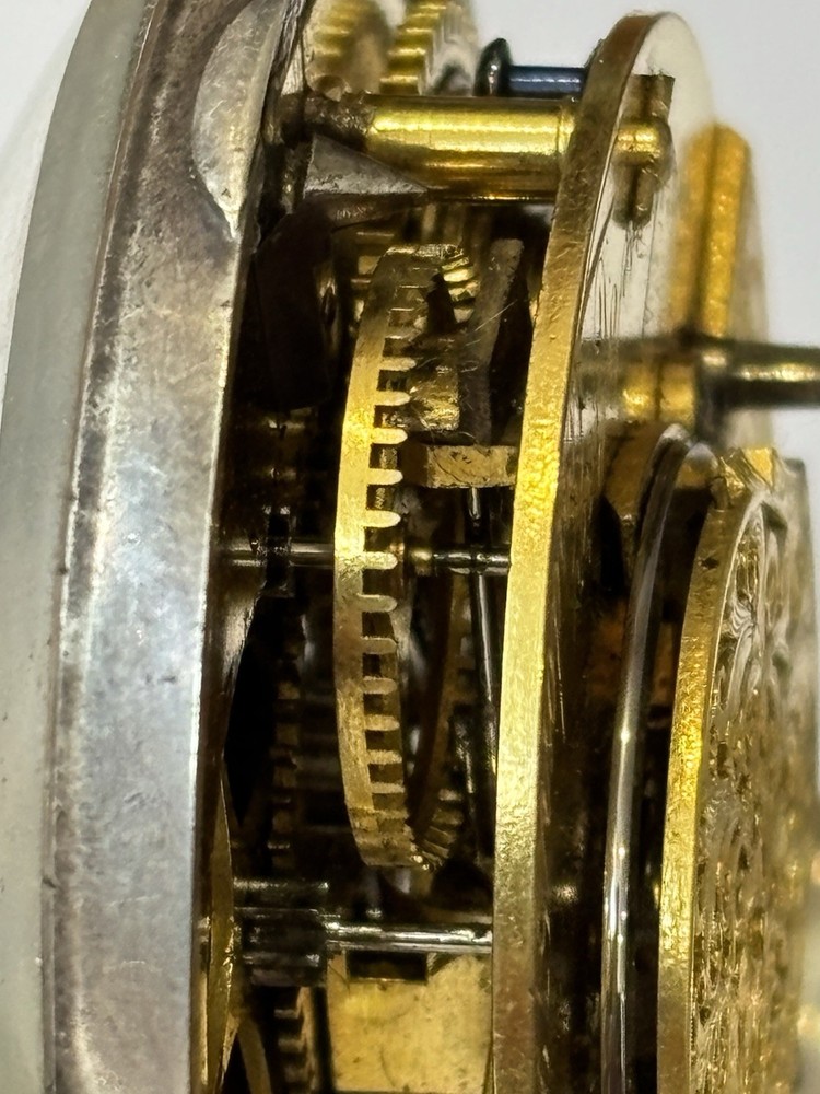 Georgian Pair Cased Silver Fusee Pocket Watch