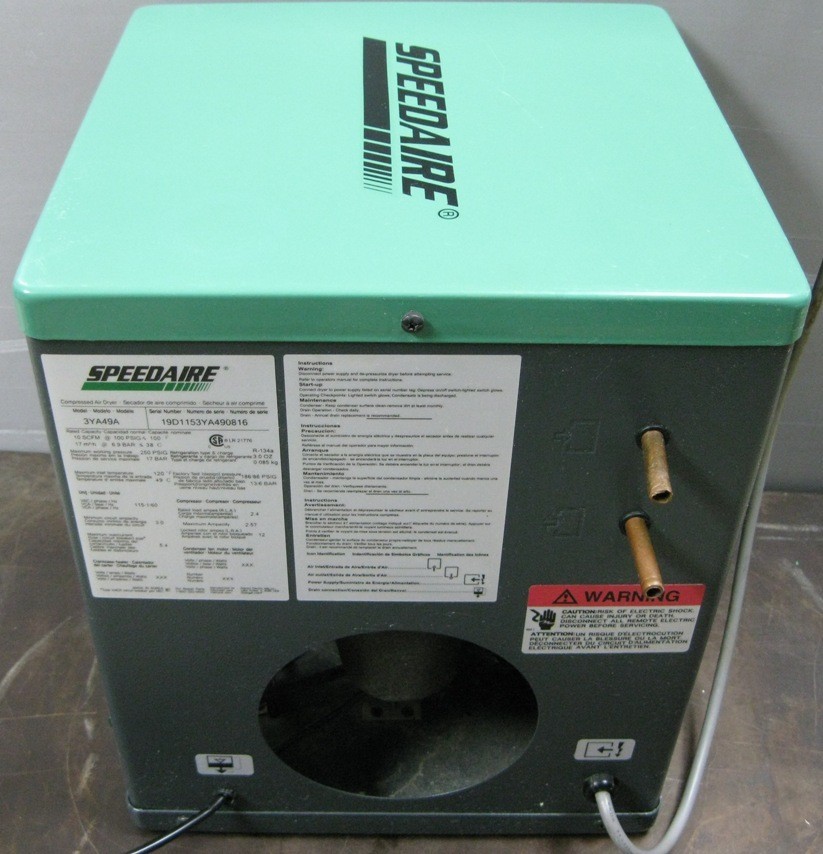 SPEEDAIRE COMPRESSED AIR DRYER, MODEL: 3YA49A