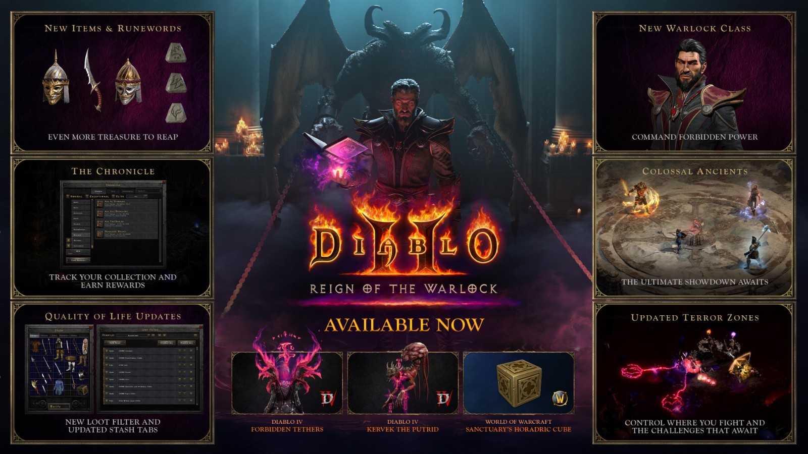 Unique Items Diablo 2 Resurrected D2R Reign of the Warlock ROTW PC Nonladder