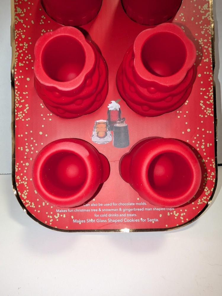 CWC Silicone Red Cookie Shot Mold