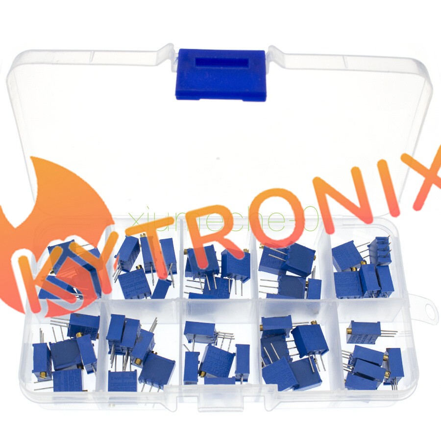 3296W Multi-turn trimmer potentiometer 3296 Variable Resistor Kits With Box