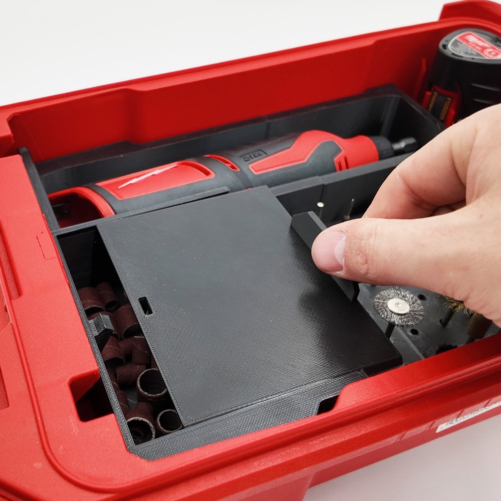 M12 Rotary Tool models 2460 and 2525- Milwaukee Compact Organizer Insert