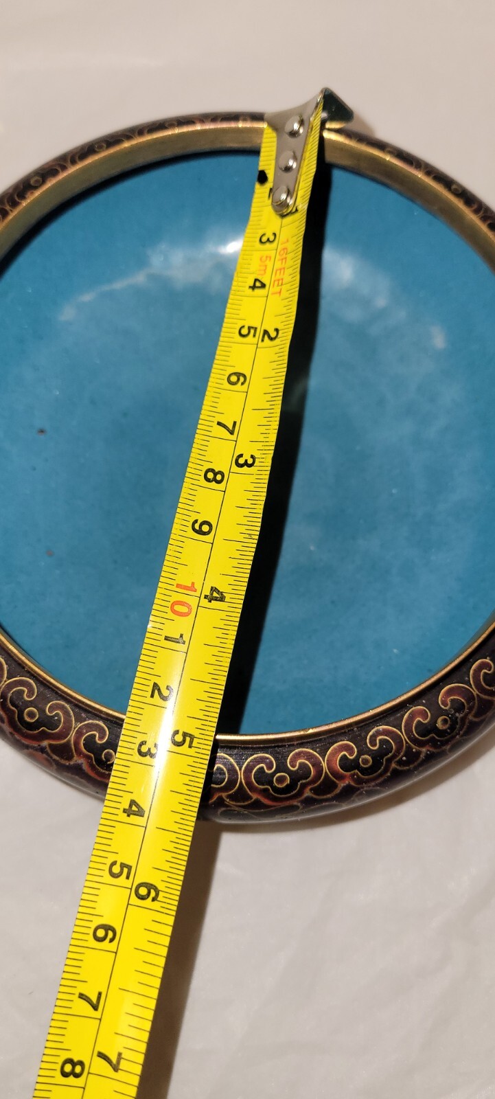 Chinese Cloisonne Lidded Candy Dish / Trinket Dish