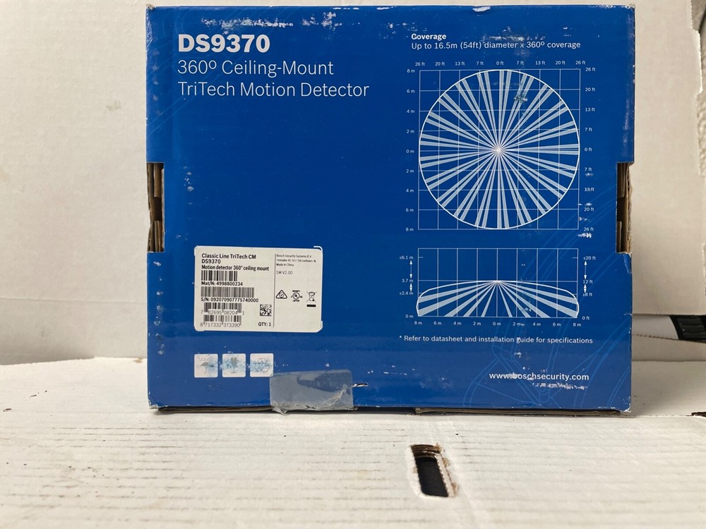 Bosch Electric TriTech Motion Detector 360 Ceiling Mount DS9370