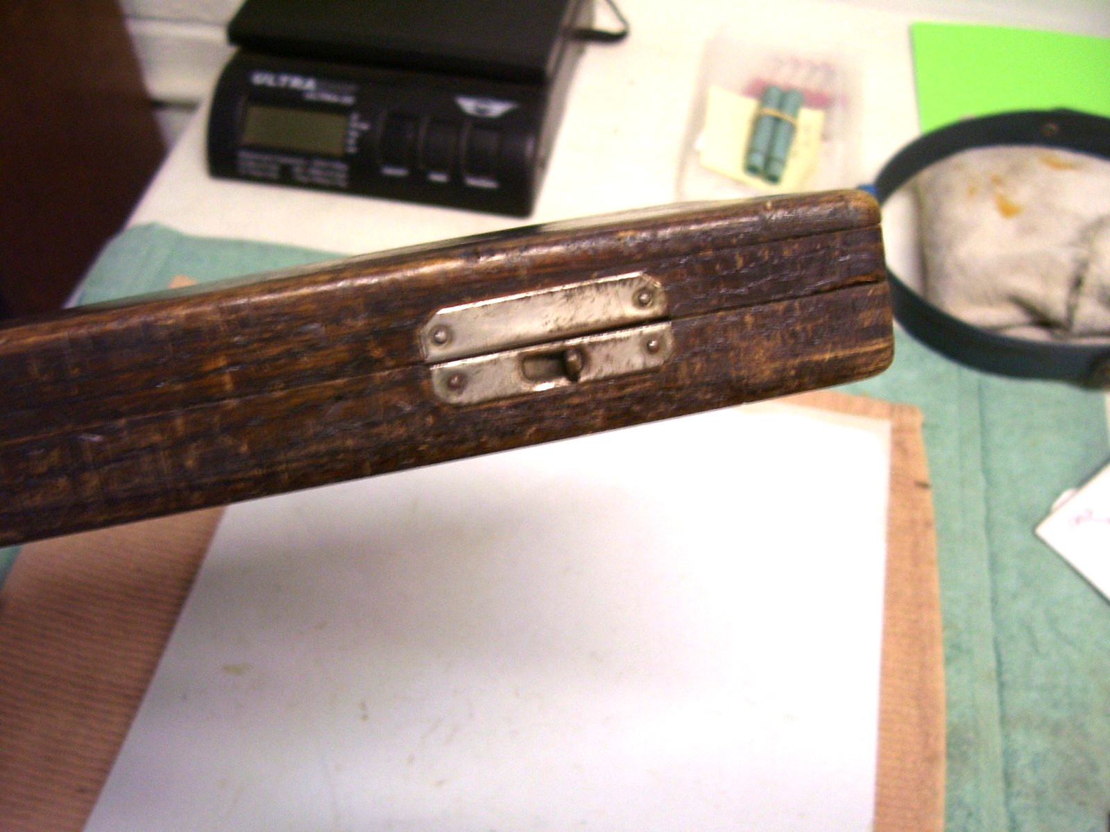 Vtg L.S. Starrett No. 122 13” Vernier Caliper - Machinist Tool - USA, Oak Case