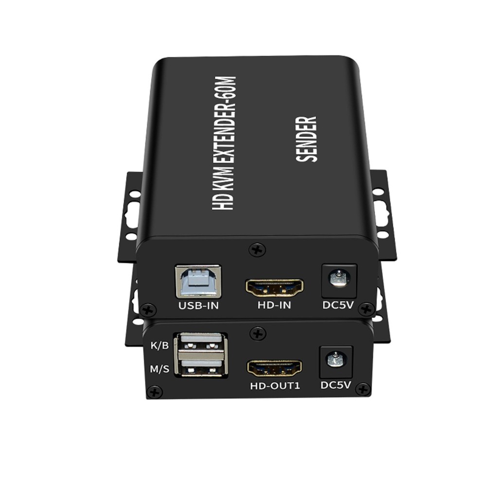 1080P USB HDMI KVM Extender Sender Support HDMI Loop Laptop PC Keyboard Mouse