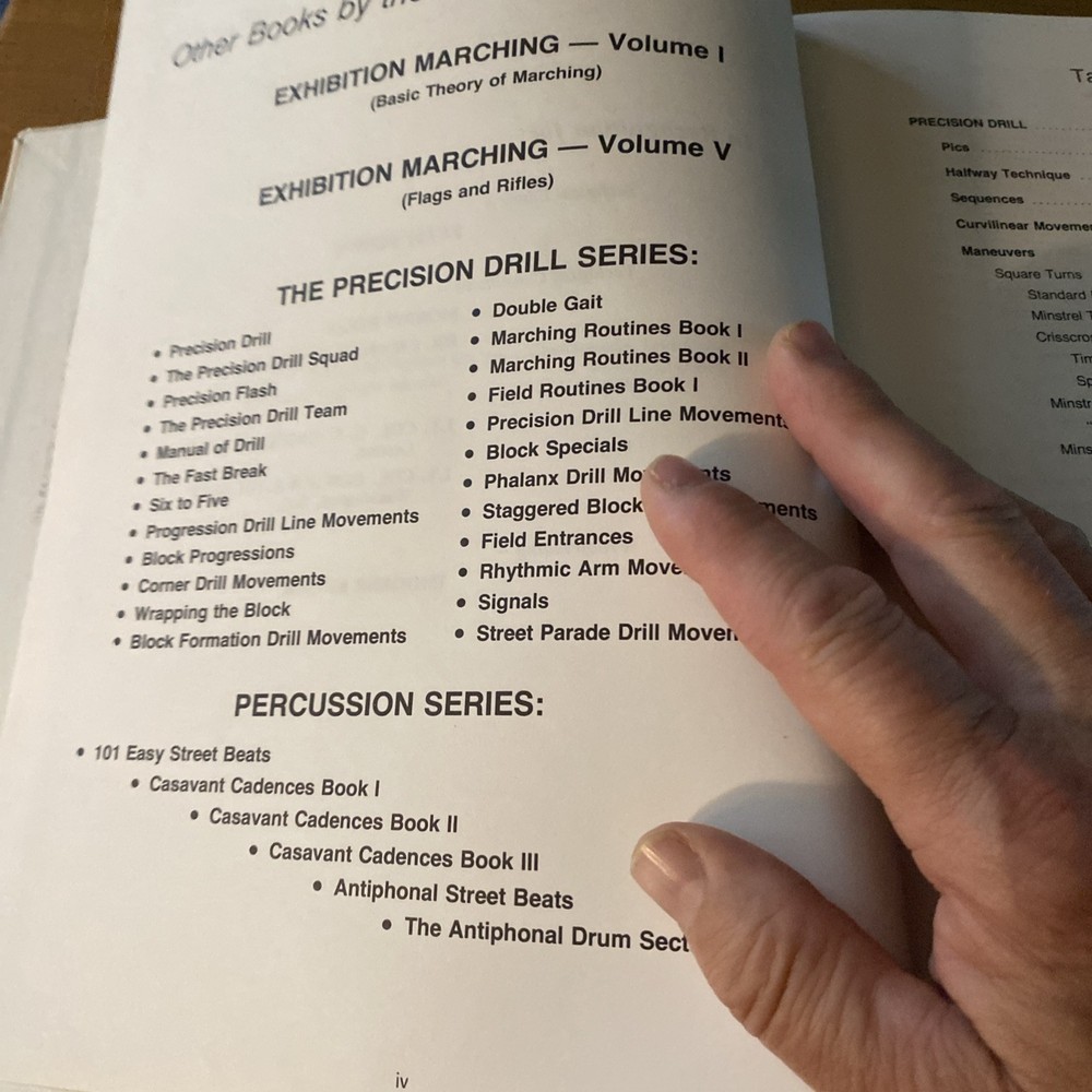 Exhibition Marching Casavant HB Vol. 2 Basic Maneuvers And Evolutions 1975