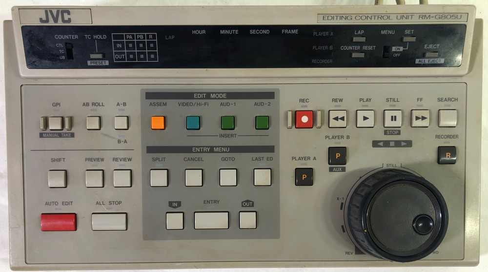 JCV Model RM-G805U Video Editing Controller